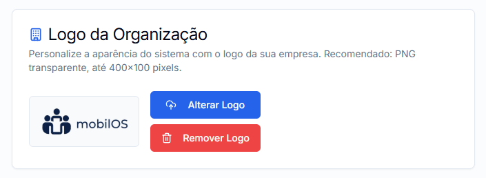 Organization logo preview after upload.